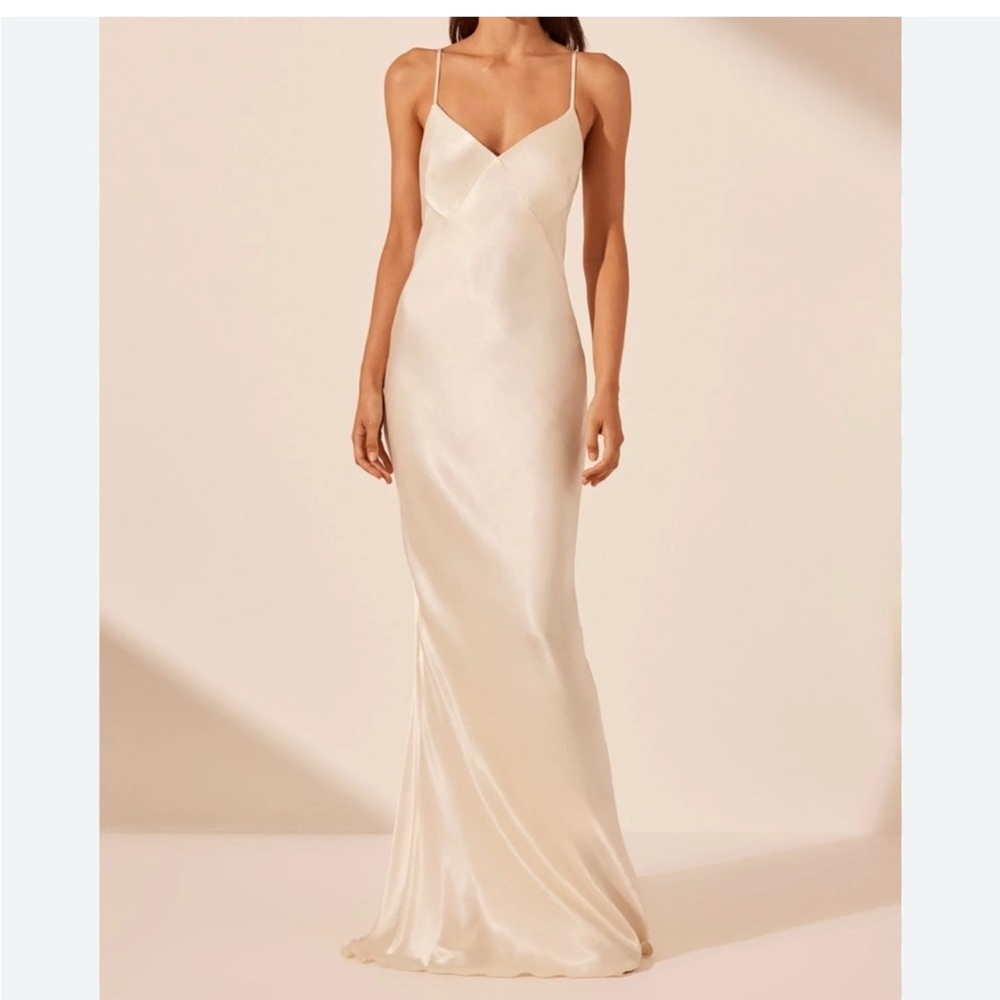 Shona Joy La Lune silk slip dress